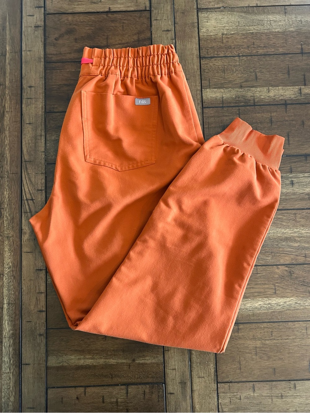 Figs Orange Uman Relaxed Jogger Scrub Pants
